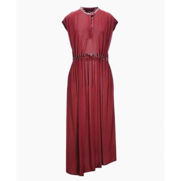 Sies Marjan Cap-Sleeve Jersey Midi Dress - Picture 3 of 10